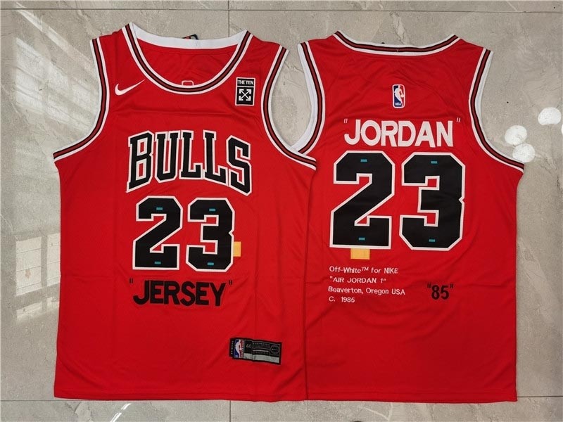 NBA Chicago Bulls #23 Michael Jordan Red Nike 85 Swingman Jersey