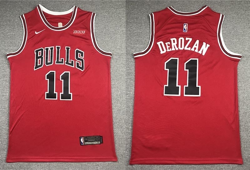 NBA Chicago Bulls #11 DeMar DeRozan Red Nike Swingman Jersey