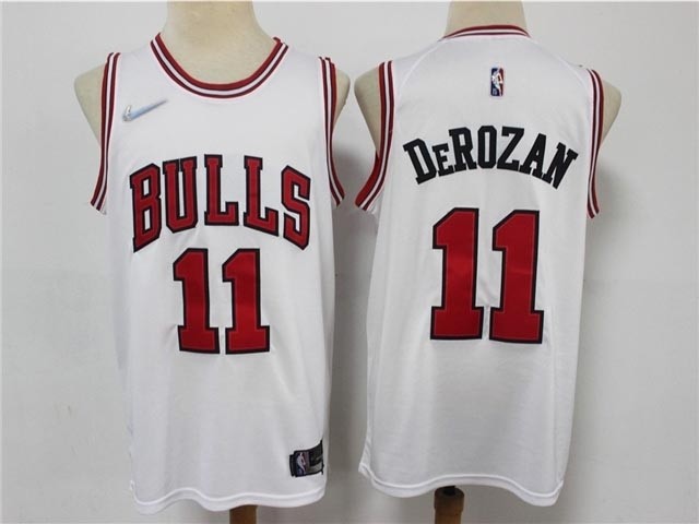 Chicago Bulls #11 DeMar DeRozan White Swingman Jersey