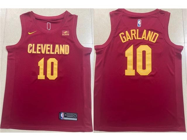 Men's Cleveland Cavaliers #10 Darius Garland 2022-23 Wine Swingman Jersey