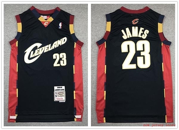 NBA Cleveland Cavaliers #23 Lebron James Navy 2008-09 Hardwood Classics Jersey