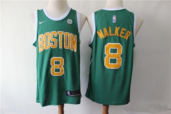 NBA Boston Celtics #8 Kemba Walker Green 2018-19 Earned Edition Nike Swingman Jersey