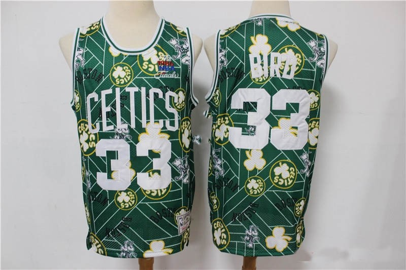 Boston Celtics Bird #33 Green Tear Up Pack Swingman Jersey