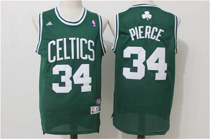 NBA Boston Celtics #34 Paul Pierce Green Hardwood Classics Jersey