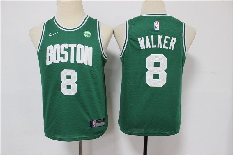 Youth Celtics #8 Kemba Walker Green Swingman Jersey