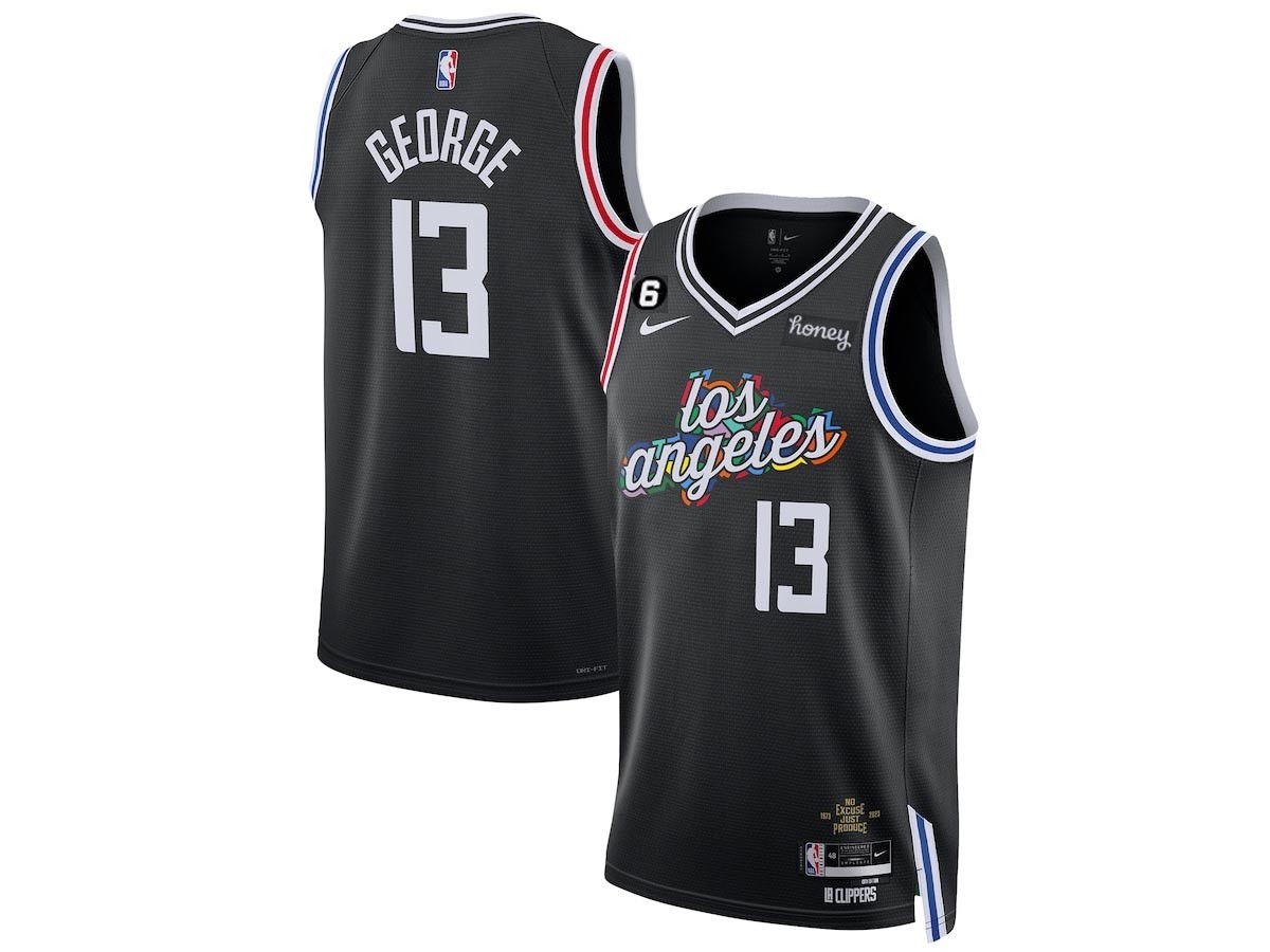 Men's Los Angeles Clippers #13 Paul George 2022-23 City Edition Swingman Jersey