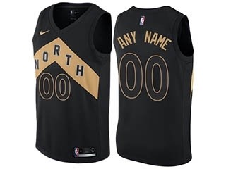 NBA Raptors Black City Customized Nike Jersey