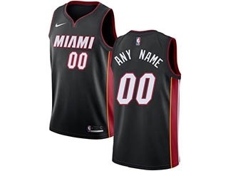 Heat Black Nike Customized Jersey