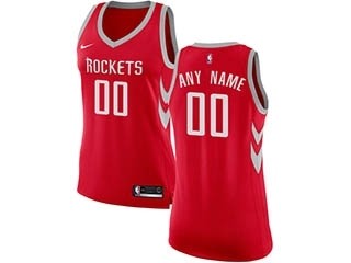 Houston Rockets red Nike Customized Jersey