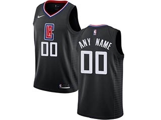 Clippers Black Nike Customized Jersey