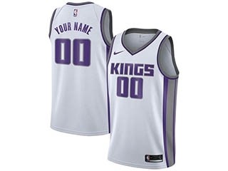 Kings white Nike Customized Jersey