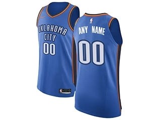 Thunder Blue Nike Customized Jersey