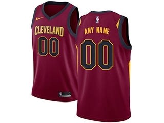 Cavaliers red Nike Customized Jersey