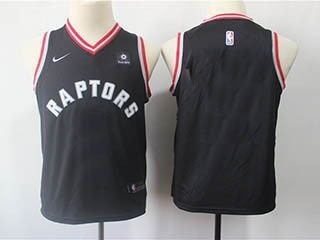 Raptors Black Kids Nike Customized Jersey