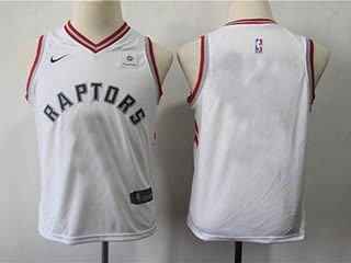 Raptors white Kids Nike Customized Jersey