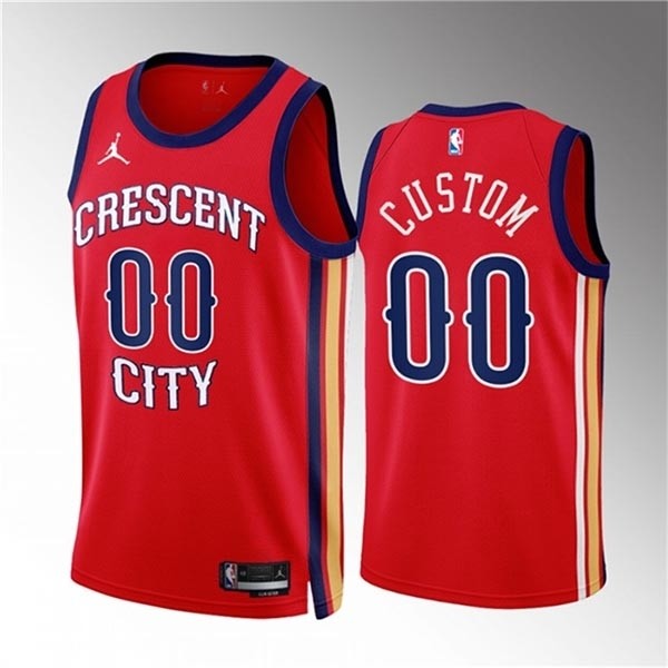 Men's New Orleans Pelicans Active Player Custom Red 2022-23 Statement Edition Stitched Basketball Jersey(Name and number remark in comment column)