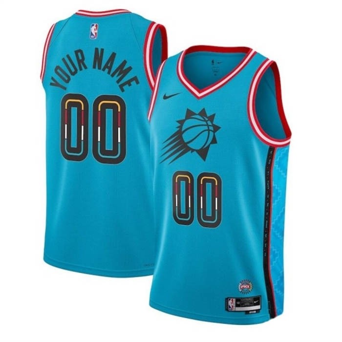 Men's Phoenix Suns Active Player Custom Blue 2022-23 City Edition Stitched Jersey(Name and number remark in comment column)