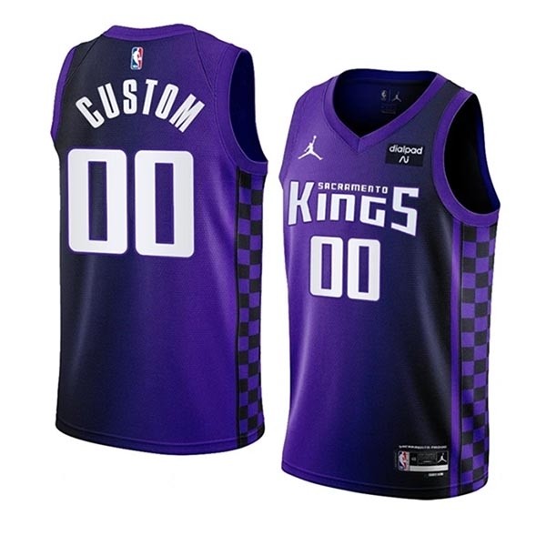 Men's Sacramento Kings Active Player Custom Purple 2023 24 Statement Edition Swingman Stitched Basketball Jersey(Name and number remark in comment column)