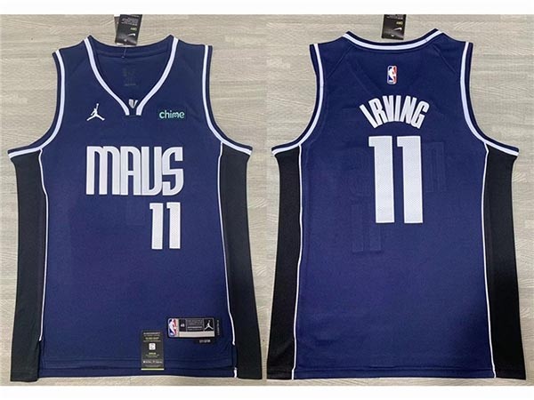 Men's Dallas Mavericks #11 Kyrie Irving 2022-23 Navy Statement Swingman Jersey