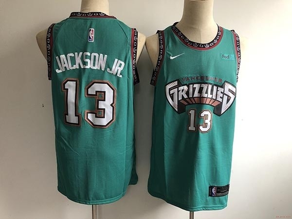 NBA Memphis Grizzlie #13 Jackson Jr. Green new Jersey