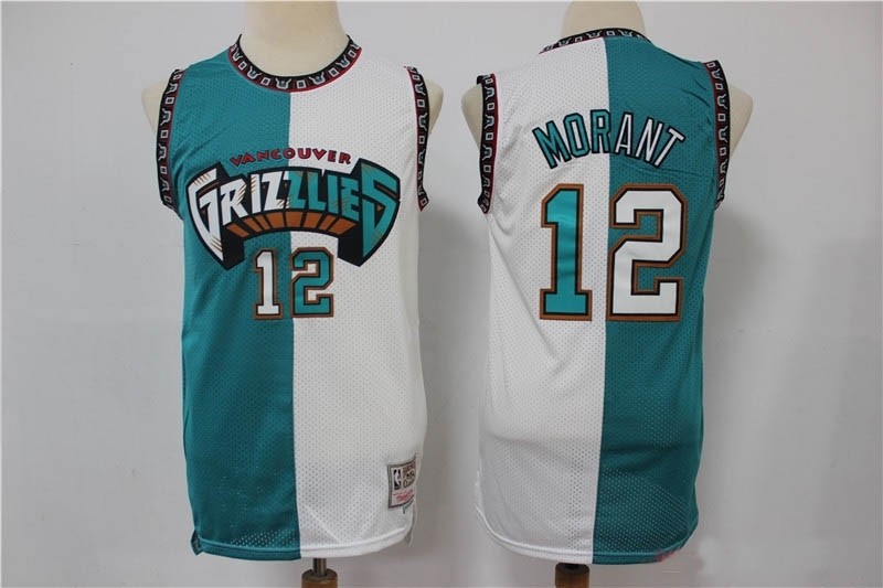 Grizzly Morant #12 Bicolor Retro Edition Jersey