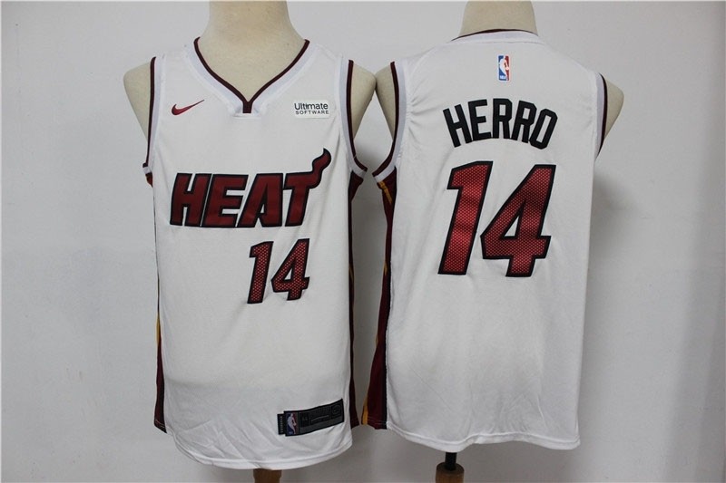 NBA Miami Heat #14 Tyler Herro White Nike Swingman Jersey