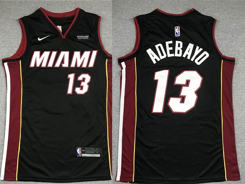 NBA Miami Heat #13 Bam Adebayo Black 2020 Nike Swingman Jersey