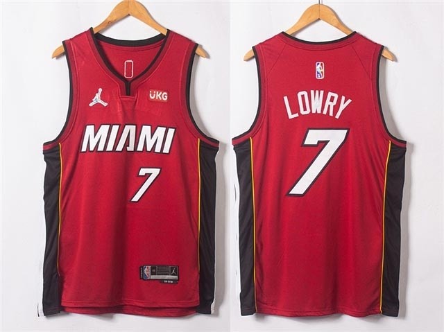 Miami Heat #7 Kyle Lowry 2020-21 Red Statement Swingman Jersey