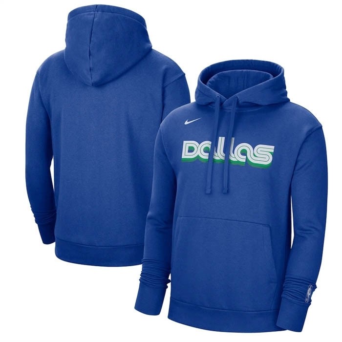 Men's Dallas Mavericks Royal 2022-23 City Edition Essential Pullover Hoodie