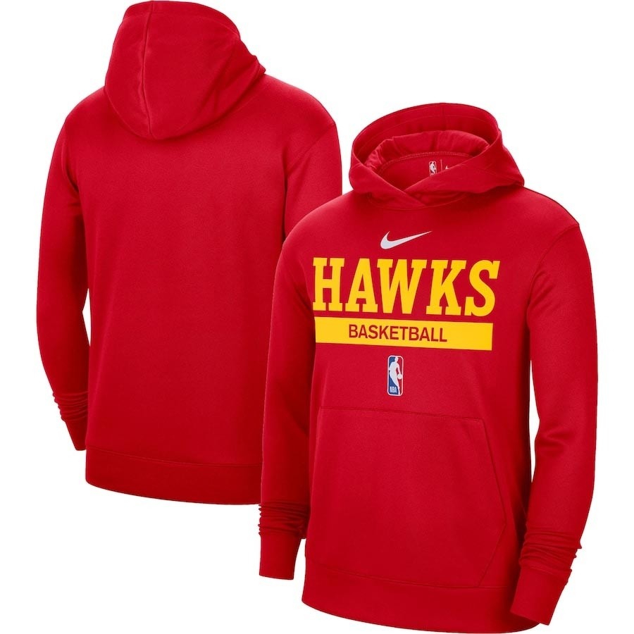 Men's Atlanta Hawks Red Spotlight Fleece Overhead Hoodie