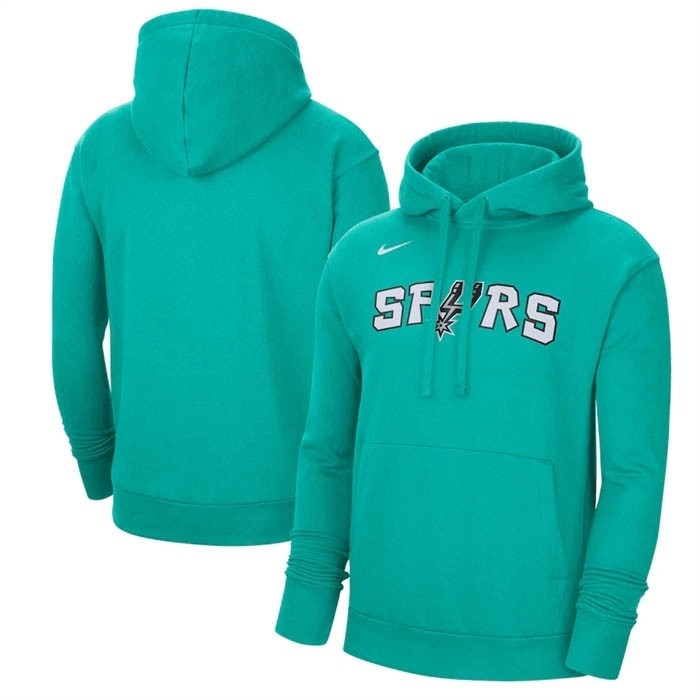 Men's San Antonio Spurs Teal 2022-23 City Edition Essential Pullover Hoodie