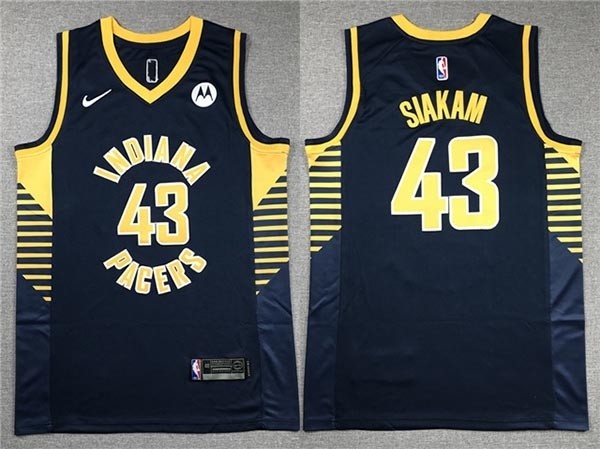 Men's Indiana Pacers #43 Pascal Siakam Navy Swingman Jersey