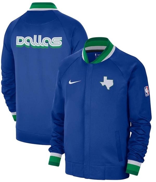 Men's Dallas Mavericks Blue 2022-23 City Edition Full-Zip Jacket