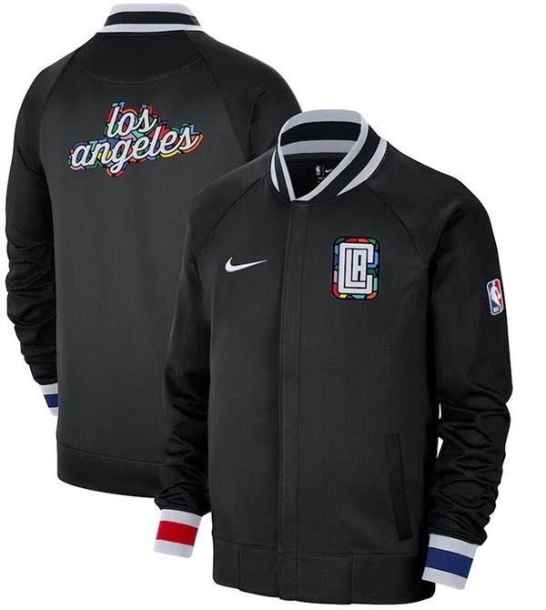 Men's Los Angeles Clippers Black 2022-23 City Edition Full-Zip Jacket