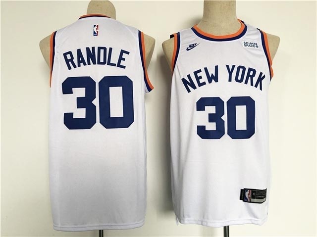 New York Knicks #30 Julius Randle 2021-22 White Classic Edition Swingman Jersey