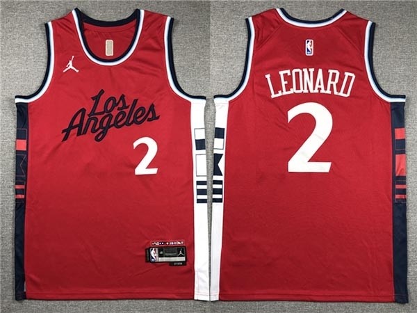 Men's Los Angeles Clippers #2 Kawhi Leonard 2024-25 Red Statement Edition Swingman Jersey