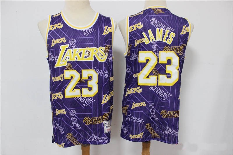 Lakers James #23 Purple Tear Up Pack Swingman Jersey