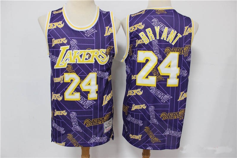 NBA Los Angeles Lakers #24 Kobe Bryant Purple Tear Up Pack Swingman Jersey