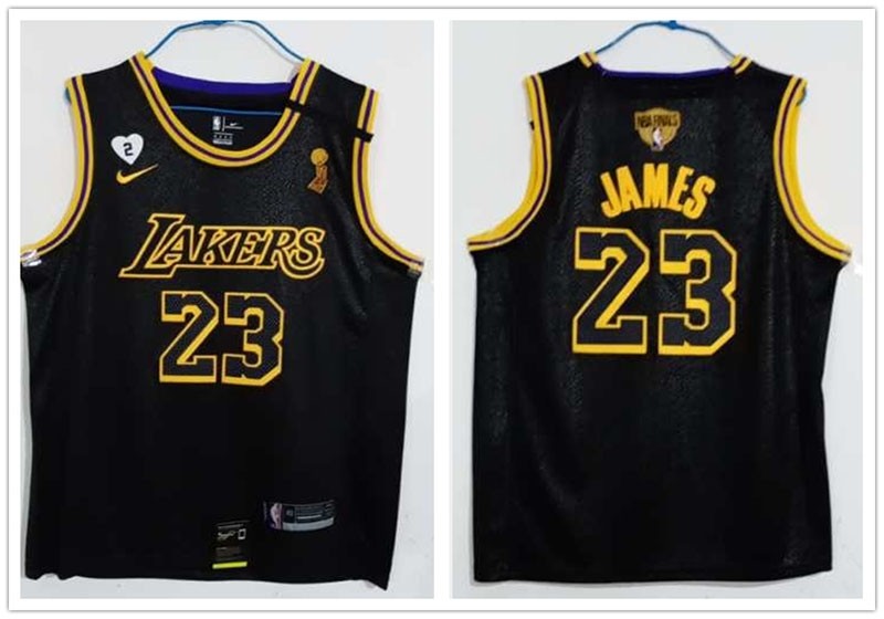 Lakers #23 Lebron James Black Mamba 2020 the Final Champions Nike Jersey