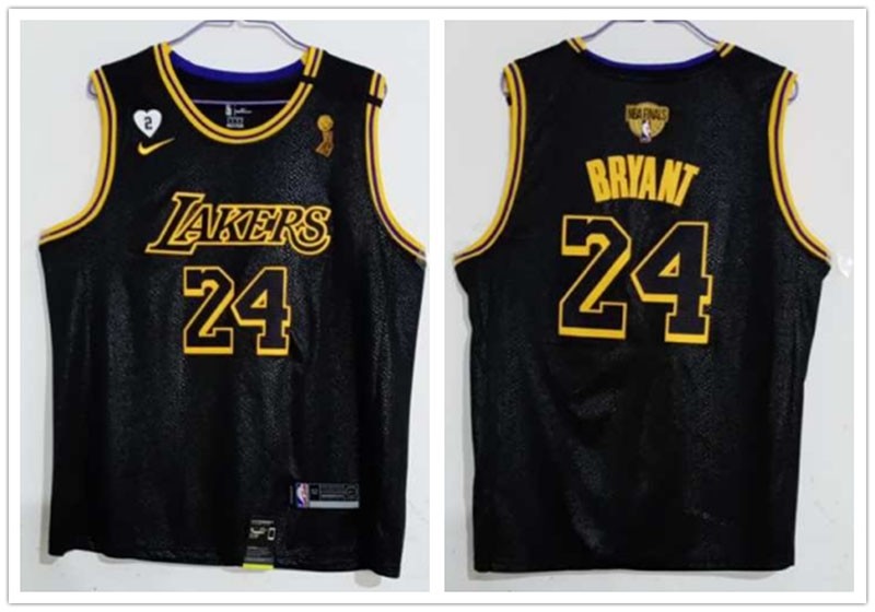 Lakers #24 Kobe Bryant Black Mamba 2020 the Final Champions Nike Jersey