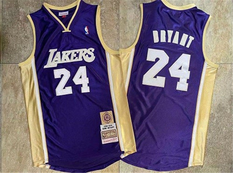 Lakers #24 Kobe Bryant Purple Hall Of Fame Memorial Edition Embroidered Jersey