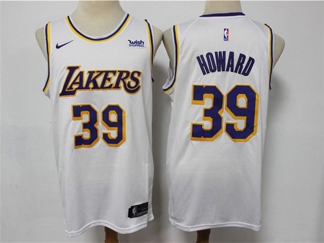 Los Angeles Lakers #39 Dwight Howard White Swingman Jersey