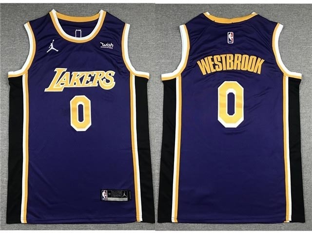 Los Angeles Lakers #0 Russell Westbrook 2020-21 Purple Statement Swingman Jersey