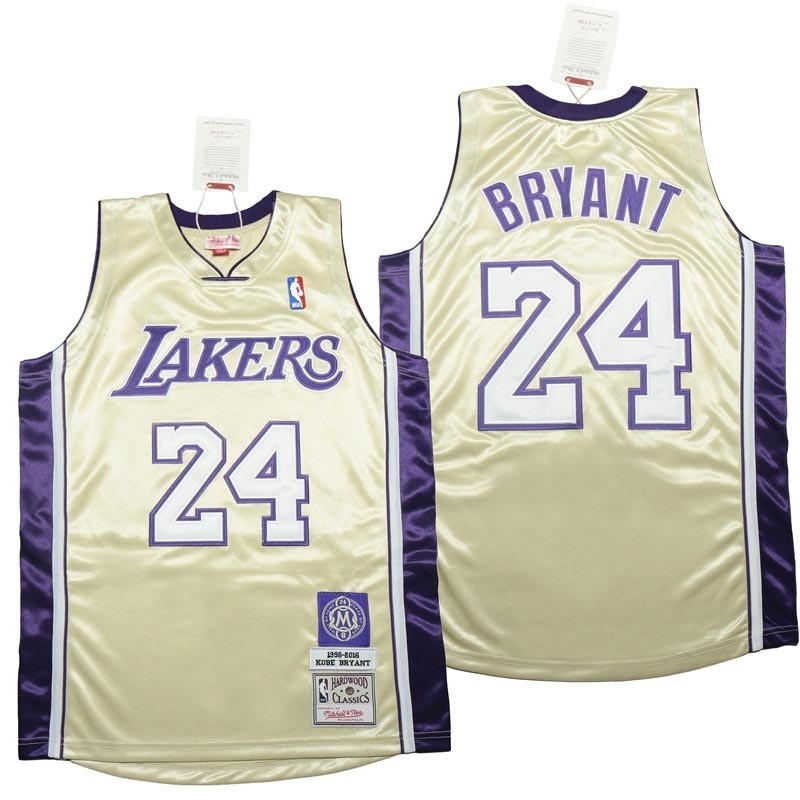 Lakers #24 Kobe Bryant Silver 1996-2016 Throwback Jerseys