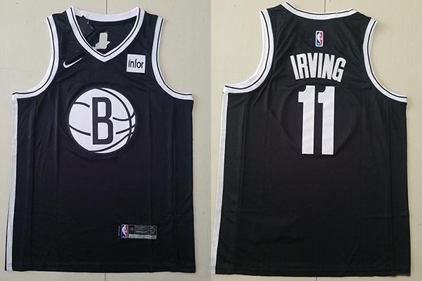 NBA Brooklyn Nets #11 Kyrie Irving Black 2020 Nike Swingman Jersey