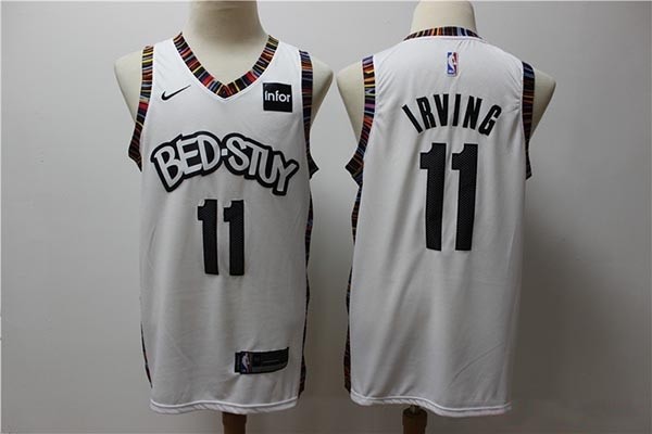 NBA Brooklyn Nets #11 Kyrie Irving White 2019-20 City Edition Nike Swingman Jersey