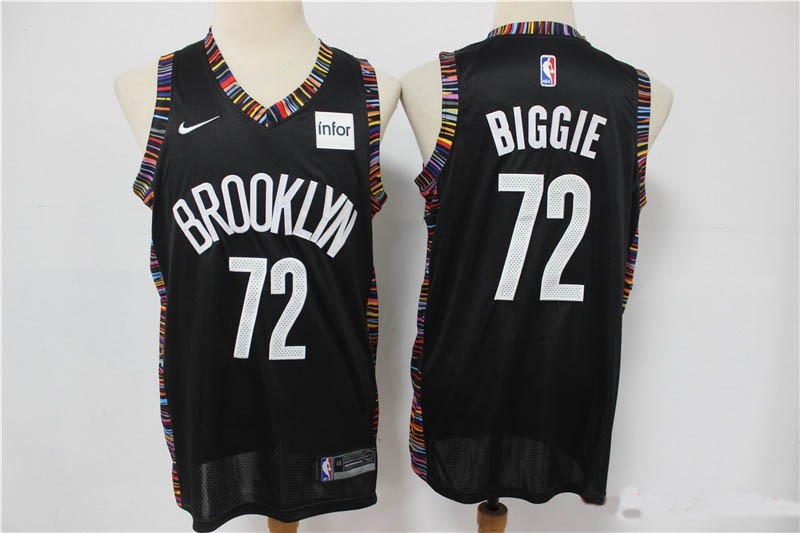 NBA Brooklyn Nets #72 Biggie Black 2019-20 City Edition Nike Swingman Jersey