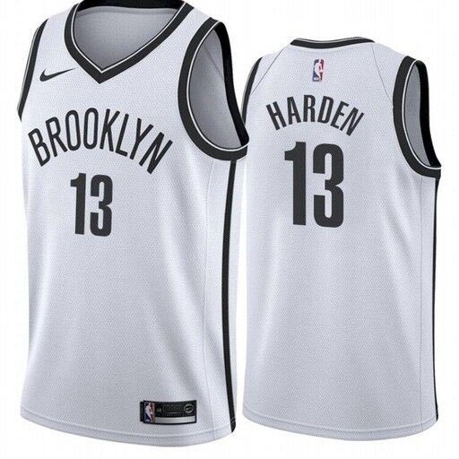 Brooklyn Nets #13 James Harden White 2021 Nike Swingman Jersey