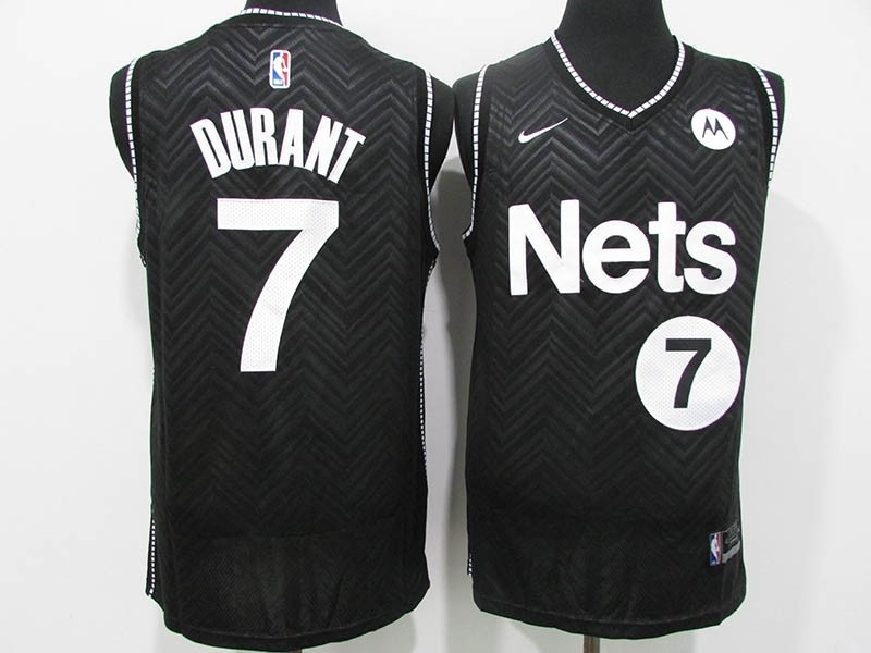 Men's Brooklyn Nets #7 Kevin Durant Black 2021 Swingman Nike Jersey