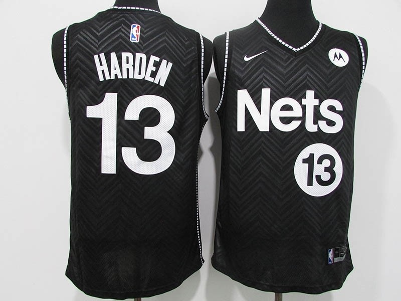 Men's Brooklyn Nets #13 James Harden Black 2021 Swingman Nike Jersey